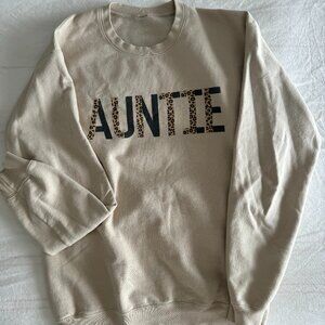 Custom 'Auntie" Crewneck Sweatshirt